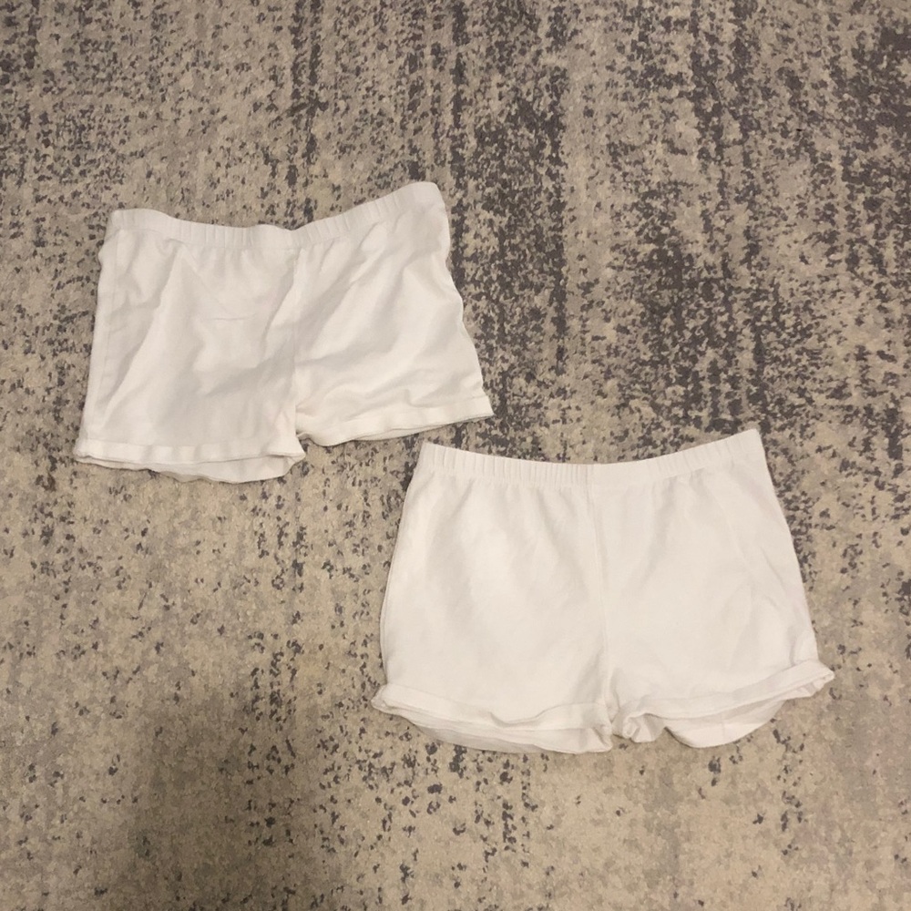PLACE Kids White Cotton Shorts